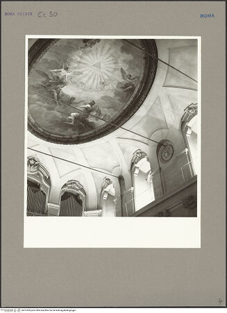 Vorderseite von unbekannt [https://www.deutsche-digitale-bibliothek.de/content/lizenzen/rv-ez/] Santa Maria in VallicellaOratorio di San Filippo NeriSala Borromini - Gewölbeansatz und Fensterzone zwischen Altarwand und Längswand zum Platz, bh107599_recto. Foto: Hutzel, Max.