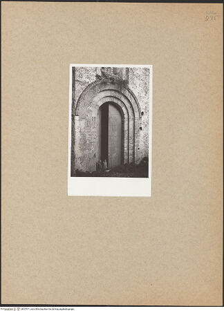 Vorderseite von Bibliotheca Hertziana [https://www.deutsche-digitale-bibliothek.de/content/lizenzen/rv-fz/] CattedraleWestfassade - Hauptportal, bh107971_recto. Foto: Schwarz, Heinrich Mathias.