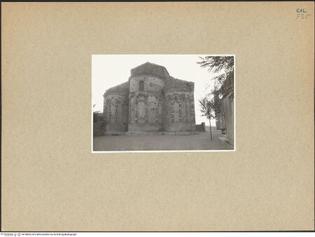 Vorderseite von Stiller [https://www.deutsche-digitale-bibliothek.de/content/lizenzen/rv-ez/] Santa Maria del PatireRückfassade mit Apsiden - Gesamtansicht, von Osten, bh108002_recto. Foto: Stiller.