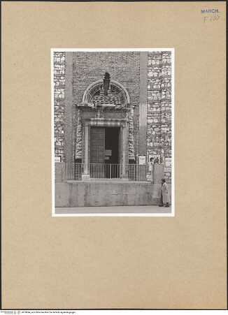 Vorderseite von Stopfel [https://www.deutsche-digitale-bibliothek.de/content/lizenzen/rv-ez/] Santa Maria della Misericordia - Fassade der neuen Kirche mit dem alten Portal, bh108044_recto. Foto.