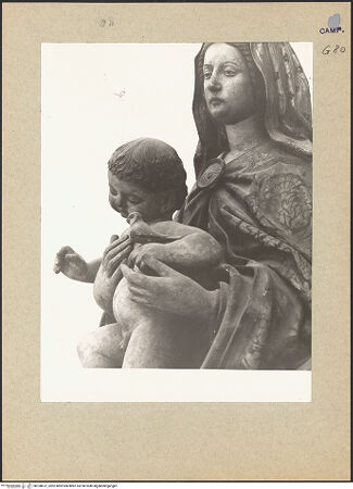 Vorderseite von Hutzel, Max [https://www.deutsche-digitale-bibliothek.de/content/lizenzen/rv-ez/] Madonna - Detail, bh108612_recto. Foto: Hutzel, Max.