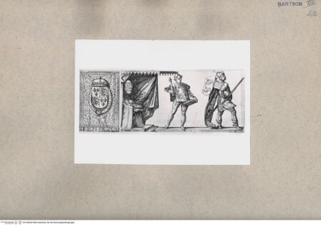 Vorderseite von  [http://creativecommons.org/publicdomain/mark/1.0/] Englisches Wappen und rechts Wilhelm I. - , bh108640. Foto.