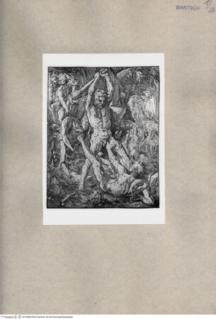 Vorderseite von  [http://creativecommons.org/publicdomain/mark/1.0/] Herkules tötet Cacus in seiner Höhle - , bh108686. Foto.