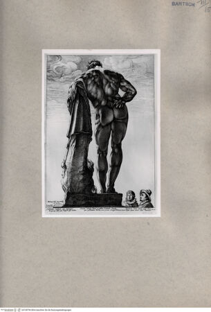 Vorderseite von  [http://creativecommons.org/publicdomain/mark/1.0/] Herkules Farnese - , bh108796. Foto.