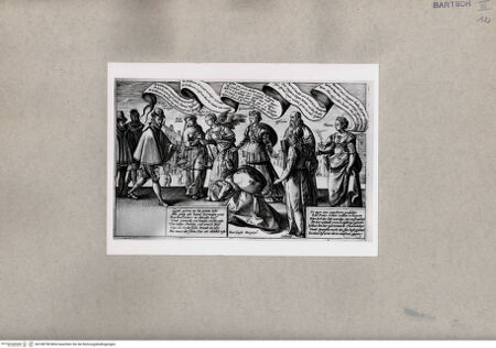 Vorderseite von  [http://creativecommons.org/publicdomain/mark/1.0/] Prinz von Oranien, Bürger von Haarlem in Ketten - , bh108798. Foto.