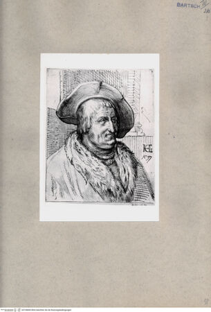 Vorderseite von  [http://creativecommons.org/publicdomain/mark/1.0/] Bildnis eines Mannes - , bh108806. Foto.