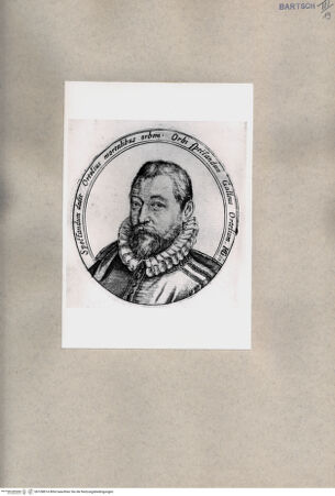 Vorderseite von  [http://creativecommons.org/publicdomain/mark/1.0/] Porträt von Abraham Ortelius - , bh108814. Foto.