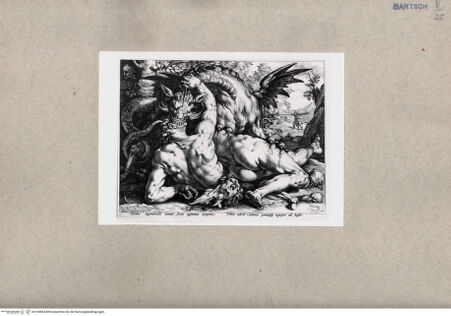 Vorderseite von British Museum [http://creativecommons.org/publicdomain/mark/1.0/] Drache tötet Cadmus Gefährten - , bh108844. Foto.