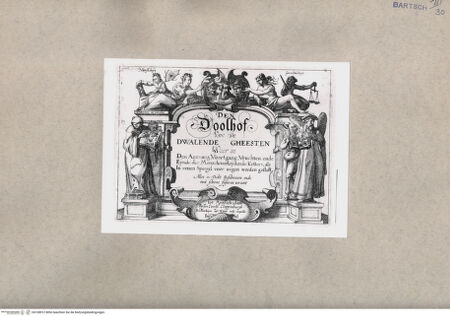 Vorderseite von British Museum [https://www.deutsche-digitale-bibliothek.de/content/lizenzen/rv-ez/] Den Doolhof van de Dwalende Gheesten, Titelblatt - , bh108912. Foto.