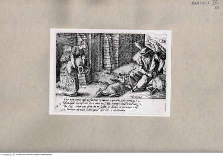 Vorderseite von British Museum [https://www.deutsche-digitale-bibliothek.de/content/lizenzen/rv-ez/] 'Hereticus' und 'Secta' schlachten Schafe - , bh108926. Foto.