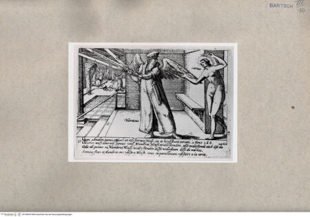 Vorderseite von British Museum [https://www.deutsche-digitale-bibliothek.de/content/lizenzen/rv-ez/] 'Hereticus' mit einem Schwert mit drei Klingen, daneben 'Veritas' - , bh108929. Foto.