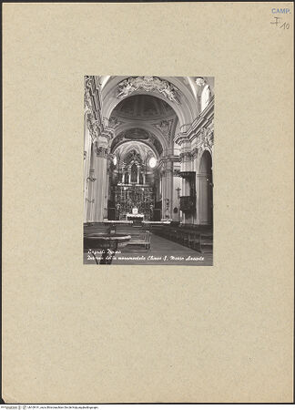 Vorderseite von unbekannt [https://www.deutsche-digitale-bibliothek.de/content/lizenzen/rv-ez/] Parrocchiale dell'Assunta - Blick in Richtung Chor, bh109141_recto. Foto.