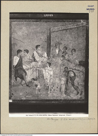 Vorderseite von Alinari [https://www.deutsche-digitale-bibliothek.de/content/lizenzen/rv-ez/] Festmahl - Gesamtansicht, bh109337_recto. Foto.