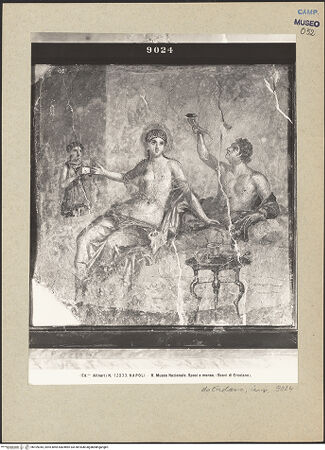 Vorderseite von Alinari [https://www.deutsche-digitale-bibliothek.de/content/lizenzen/rv-ez/] Bankettszene - Gesamtansicht, bh109345_recto. Foto.