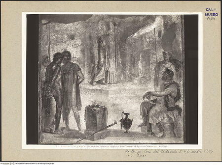 Vorderseite von Alinari [https://www.deutsche-digitale-bibliothek.de/content/lizenzen/rv-ez/] Orestes und Pylades vor Iphigenie und König Thoas - Gesamtansicht, bh109349_recto. Foto.