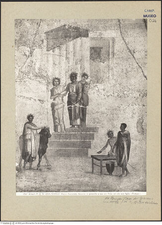 Vorderseite von Alinari [https://www.deutsche-digitale-bibliothek.de/content/lizenzen/rv-ez/] Jason, der nur eine Sandale trägt, vor seinem Onkel Pelias - Gesamtansicht, bh109362_recto. Foto.