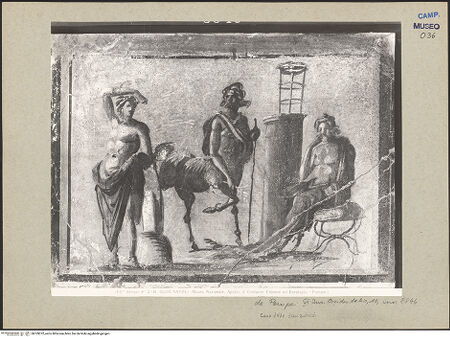 Vorderseite von Alinari [https://www.deutsche-digitale-bibliothek.de/content/lizenzen/rv-ez/] Apollo, Chiron, Asclepius - Gesamtansicht, bh109372_recto. Foto.