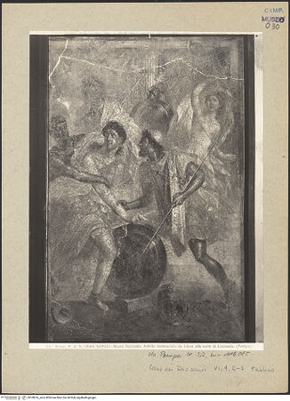 Vorderseite von Alinari [https://www.deutsche-digitale-bibliothek.de/content/lizenzen/rv-ez/] Achilles wird unter den Töchtern des Lycomedes entdeckt (Achill auf Skyros) - Gesamtansicht, bh109376_recto. Foto.