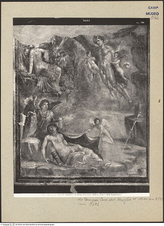 Vorderseite von Alinari [https://www.deutsche-digitale-bibliothek.de/content/lizenzen/rv-ez/] Zephyrus entführt Flora (oder Chloris) - Gesamtansicht, bh109398_recto. Foto.