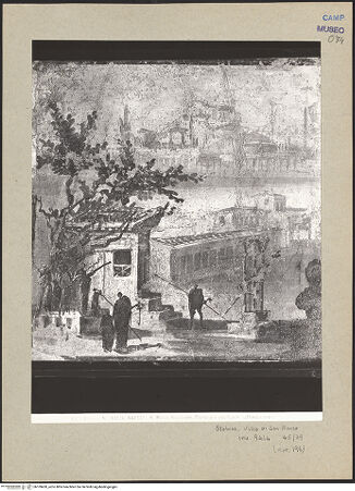 Vorderseite von Alinari [https://www.deutsche-digitale-bibliothek.de/content/lizenzen/rv-ez/] Stadtansicht mit Bauwerke und Statuen - Gesamtansicht, bh109420_recto. Foto.