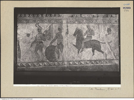 Vorderseite von Alinari [https://www.deutsche-digitale-bibliothek.de/content/lizenzen/rv-ez/] Krieger - Gesamtansicht, bh109429_recto. Foto.