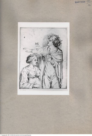 Vorderseite von British Museum [https://www.deutsche-digitale-bibliothek.de/content/lizenzen/rv-ez/] Sitzende junge Frau und stehender junger Mann - , bh109800. Foto.