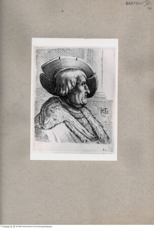 Vorderseite von British Museum [https://www.deutsche-digitale-bibliothek.de/content/lizenzen/rv-ez/] Bildnis eines Mannes mit Hut - , bh109801. Foto.