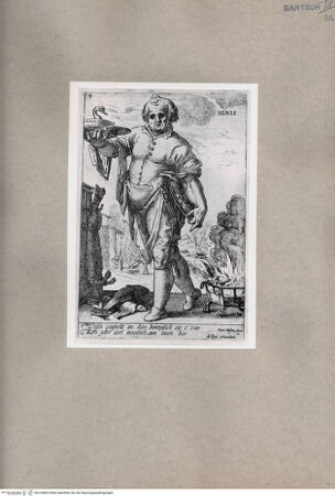 Vorderseite von British Museum [https://www.deutsche-digitale-bibliothek.de/content/lizenzen/rv-ez/] 'Ignis', Koch mit einem Tablett - , bh109803. Foto.