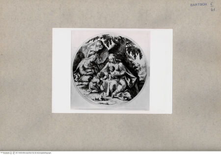 Vorderseite von British Museum [https://www.deutsche-digitale-bibliothek.de/content/lizenzen/rv-ez/] Heilige Familie mit dem Johannesknaben und der Heiligen Elisabeth - , bh110360. Foto.