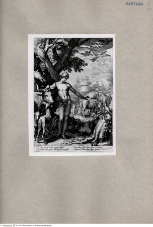 Vorderseite von British Museum [https://www.deutsche-digitale-bibliothek.de/content/lizenzen/rv-ez/] Adam gibt den Tieren Namen - , bh110517. Foto.