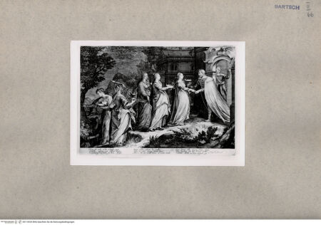 Vorderseite von British Museum [https://www.deutsche-digitale-bibliothek.de/content/lizenzen/rv-ez/] Empfang der fünf klugen Jungfrauen - , bh110525. Foto.