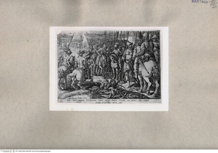 Vorderseite von British Museum [https://www.deutsche-digitale-bibliothek.de/content/lizenzen/rv-ez/] Giovanni de Medici überzeugt die Schweizer Soldaten vom Rückzug - , bh110660. Foto.