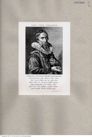Vorderseite von British Museum [https://www.deutsche-digitale-bibliothek.de/content/lizenzen/rv-ez/] Johannes Fontanus - , bh110709. Foto.