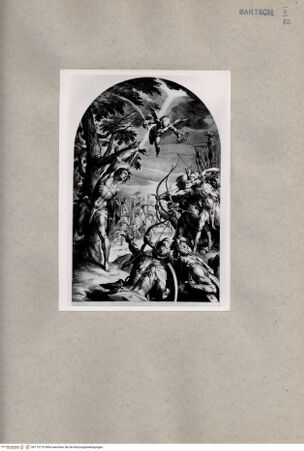 Vorderseite von British Museum [https://www.deutsche-digitale-bibliothek.de/content/lizenzen/rv-ez/] Martyrium des Heiligen Sebastian - , bh110716. Foto.