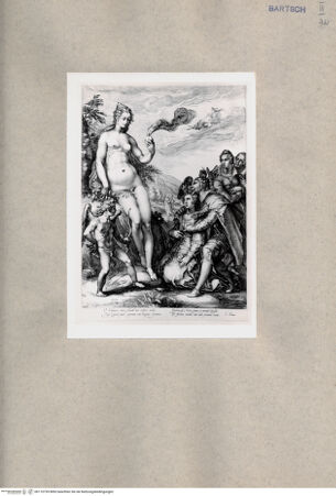 Vorderseite von British Museum [https://www.deutsche-digitale-bibliothek.de/content/lizenzen/rv-ez/] Venus mit flammenden Herz, Amor und bittenden Paaren - , bh110739. Foto.
