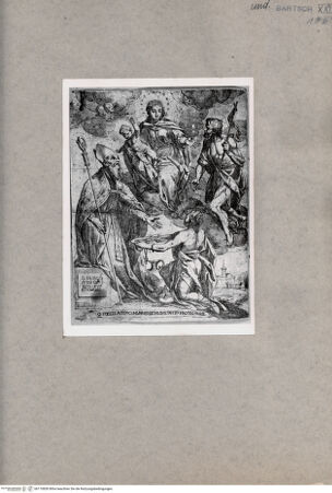 Vorderseite von British Museum [https://www.deutsche-digitale-bibliothek.de/content/lizenzen/rv-ez/] Madonna mit Heiligen - , bh110830. Foto.