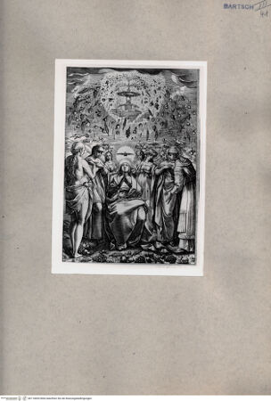 Vorderseite von British Museum [https://www.deutsche-digitale-bibliothek.de/content/lizenzen/rv-ez/] Maria umgeben von weiblichen Heiligen - , bh110835. Foto.