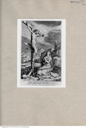 Vorderseite von British Museum [https://www.deutsche-digitale-bibliothek.de/content/lizenzen/rv-ez/] Christus am Kreuz mit knieender Maria Magdalena - , bh110876. Foto.