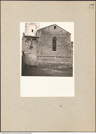 Vorderseite von Bibliotheca Hertziana [https://www.deutsche-digitale-bibliothek.de/content/lizenzen/rv-fz/] Sant'AgostinoSant'Agostino - Chorwand, bh110912_recto. Foto: Lehmann-Brockhaus, Otto.