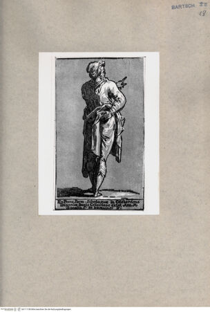 Vorderseite von British Museum [https://www.deutsche-digitale-bibliothek.de/content/lizenzen/rv-ez/] Mann in Rückansicht mit erhobenem linken Arm und Zeigefinger - , bh111158. Foto.