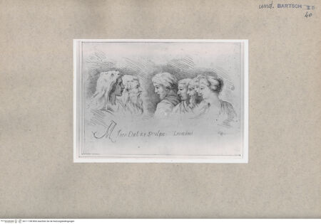 Vorderseite von British Museum [https://www.deutsche-digitale-bibliothek.de/content/lizenzen/rv-ez/] Studie von sieben Köpfen - , bh111188. Foto.