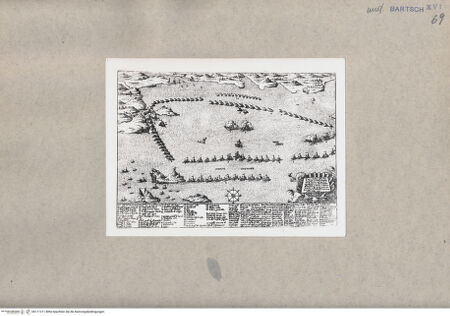 Vorderseite von British Museum [https://www.deutsche-digitale-bibliothek.de/content/lizenzen/rv-ez/] Ansicht der Flotte von Kriegsschiffen der Schlacht bei Lepanto - , bh111211. Foto.