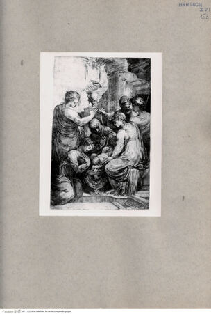 Vorderseite von British Museum [https://www.deutsche-digitale-bibliothek.de/content/lizenzen/rv-ez/] Maria mit dem Jesuskind und Heiligen - , bh111222. Foto.