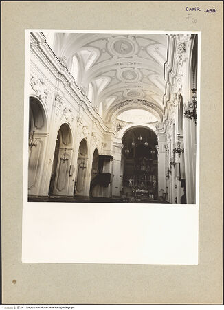 Vorderseite von Urban [https://www.deutsche-digitale-bibliothek.de/content/lizenzen/rv-ez/] Chiesa dell'Assunta - Blick in Richtung Chor, bh111524_recto. Foto: Urban, Thomas.