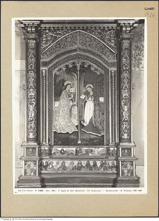 Vorderseite von Alinari [https://www.deutsche-digitale-bibliothek.de/content/lizenzen/rv-ez/] Verkündigung - Gesamtansicht, bh111802_recto. Foto.