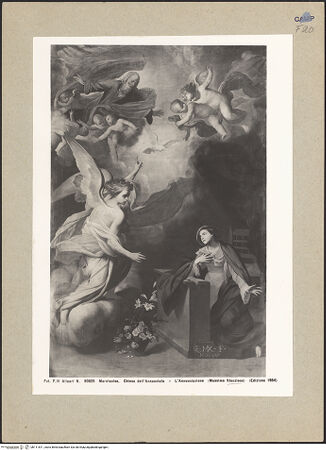 Vorderseite von Alinari [https://www.deutsche-digitale-bibliothek.de/content/lizenzen/rv-ez/] Verkündigung - Gesamtansicht, bh111811_recto. Foto.