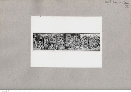 Vorderseite von British Museum [https://www.deutsche-digitale-bibliothek.de/content/lizenzen/rv-ez/] Anbetung der Könige zur Linken und Kindermord von Betlehem zur Rechten - , bh111835. Foto.