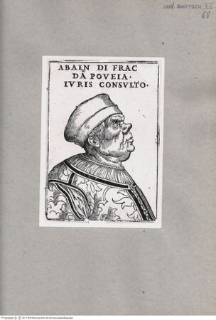 Vorderseite von British Museum [https://www.deutsche-digitale-bibliothek.de/content/lizenzen/rv-ez/] Groteskes Portät eines Mannes, nach rechts gewandt - , bh111839. Foto.