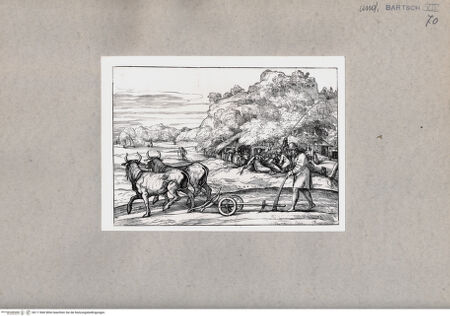 Vorderseite von British Museum [https://www.deutsche-digitale-bibliothek.de/content/lizenzen/rv-ez/] Bäuerliche Landschaft - , bh111840. Foto.