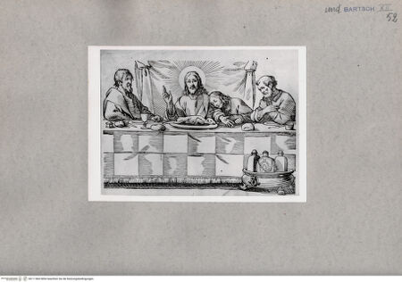 Vorderseite von British Museum [https://www.deutsche-digitale-bibliothek.de/content/lizenzen/rv-ez/] Letztes Abendmahl - , bh111843. Foto.